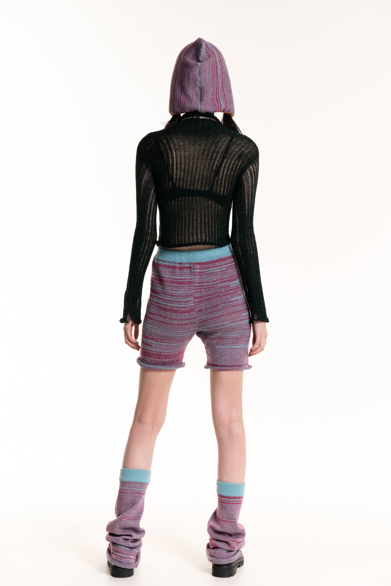 Ladder-Lace Sheer Knit Sweater - heyzoemay